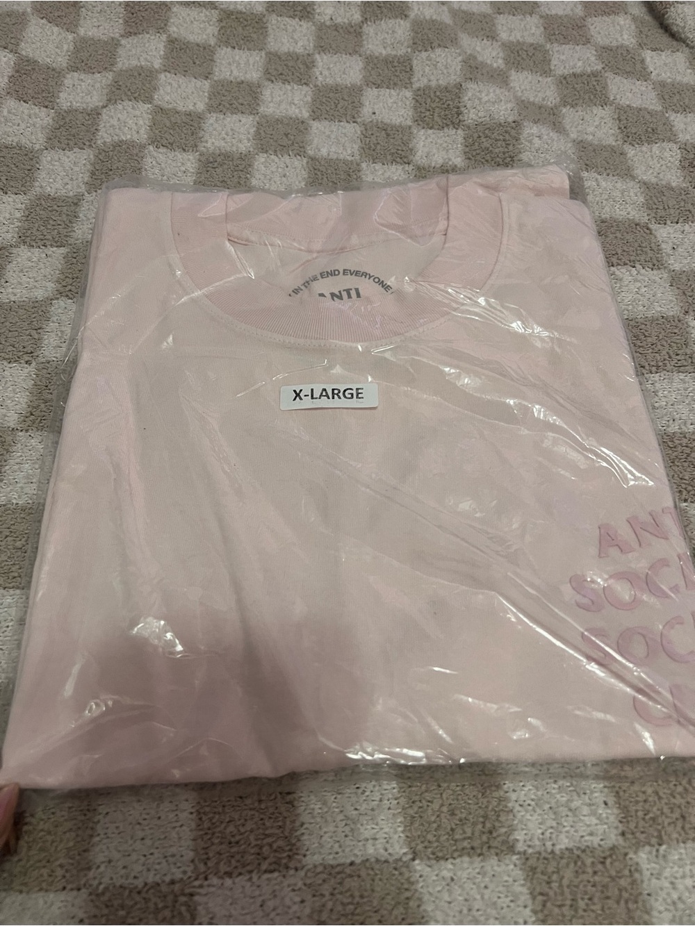 Anti Social Social Club Light Pink Short Sleeve Tee